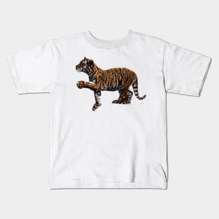 Amur tiger cub illustration Kids T-Shirt